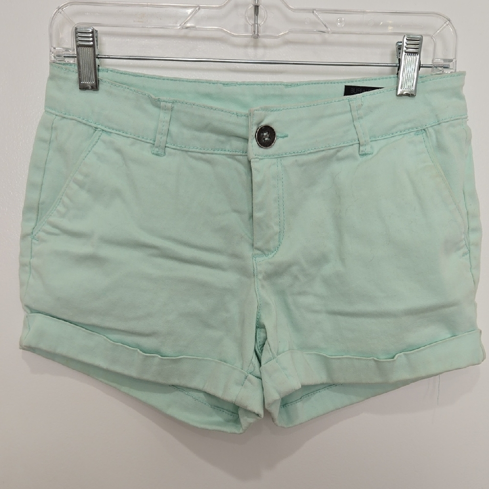 Buffalo David Bitton Light Green High Waist Shorts
